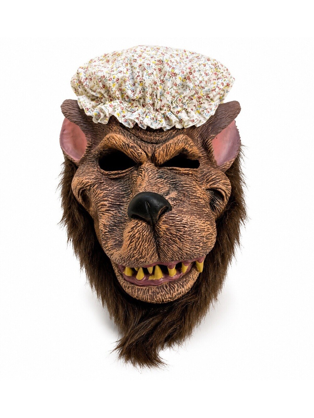 Big Bad Wolf Grandma Latex Mask Full Head Halloween Costume Werewolf Adult